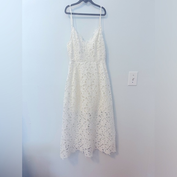 NWOT ASTR the Label Lace A Line MIDI Dress in White - XS - Picture 7 of 15